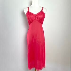 Vintage Satin Lace Babydoll Slip Dress Nightgown Sz S Coquette Lingerie Feminine